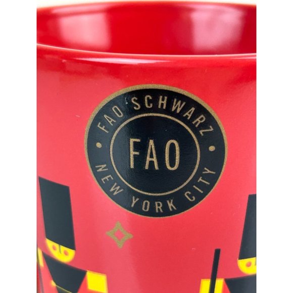 FAO Schwarz New York City Red Christmas Nutcracker Soldier Ceramic Coffee Mug - Picture 14 of 15